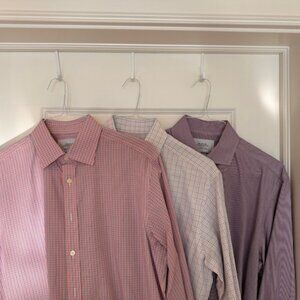 Lot of Three (3) Charles Tyrwhitt Non Iron Shirts (16x33)